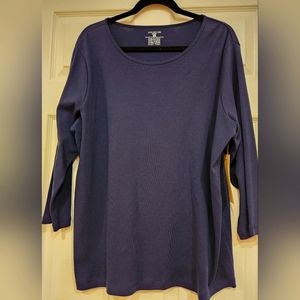 Woman's Knit Light sweater Blue Size 2X